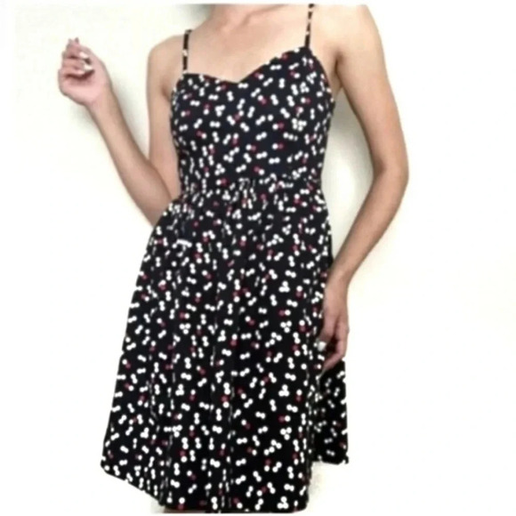 Gap Caroline Multi Dot Sundress Adjustable Spaghetti Straps Size 16 Tall Pockets - Picture 1 of 15
